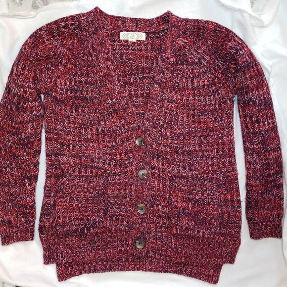 Knitted multi color cardigan - Picture 2 of 8